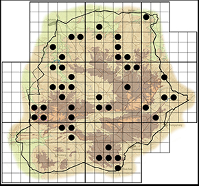 Graphium antheus Waterberg distribution